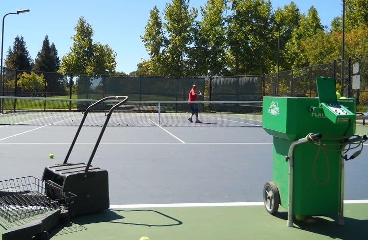 Two Tennis Ball Machines